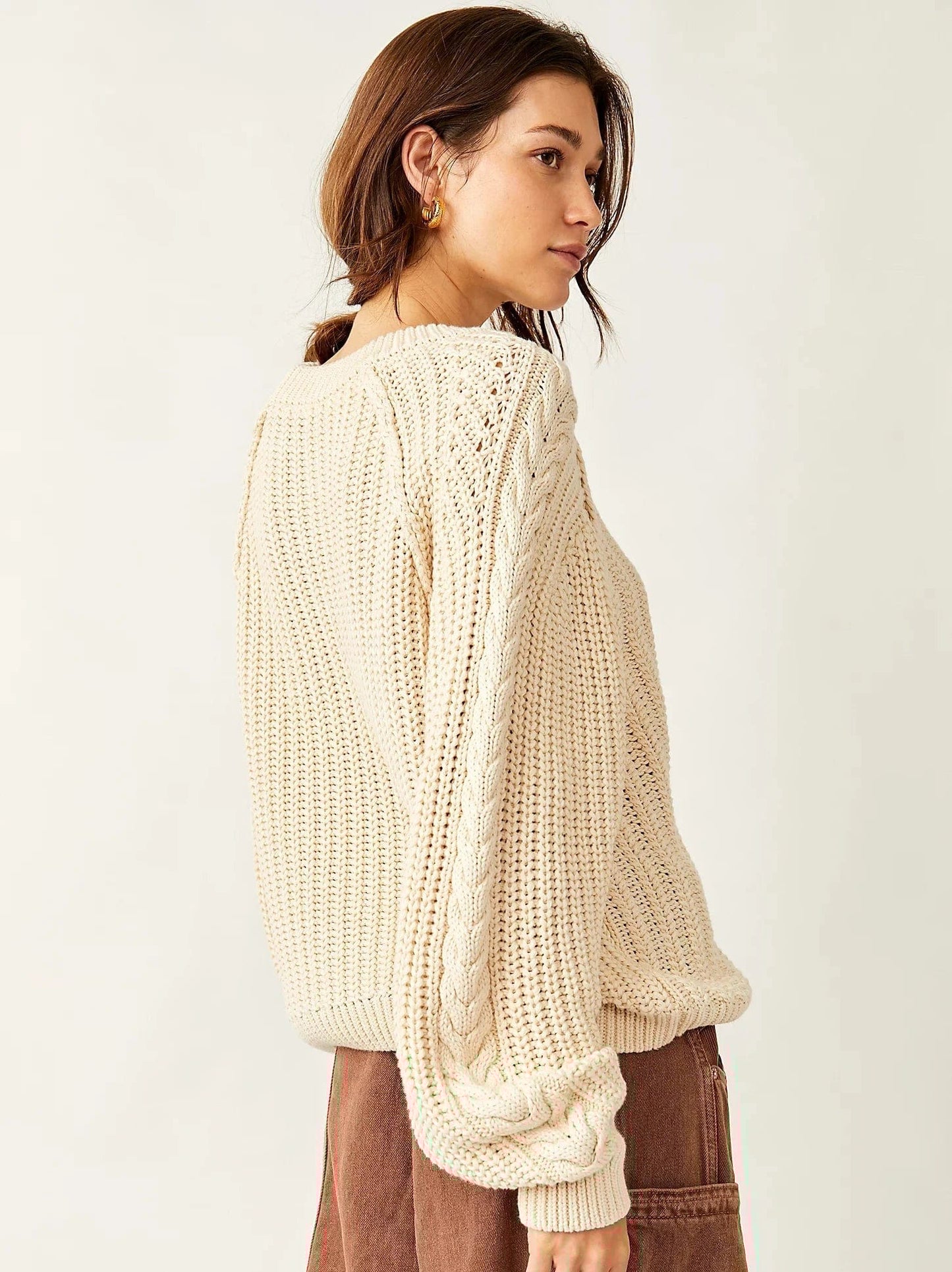 FREE PEOPLE Sweater Frankie Cable Sweater