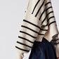 Sweater - FREE PEOPLE - Stripe Easy Street Crop Pullover - Nagel wereld