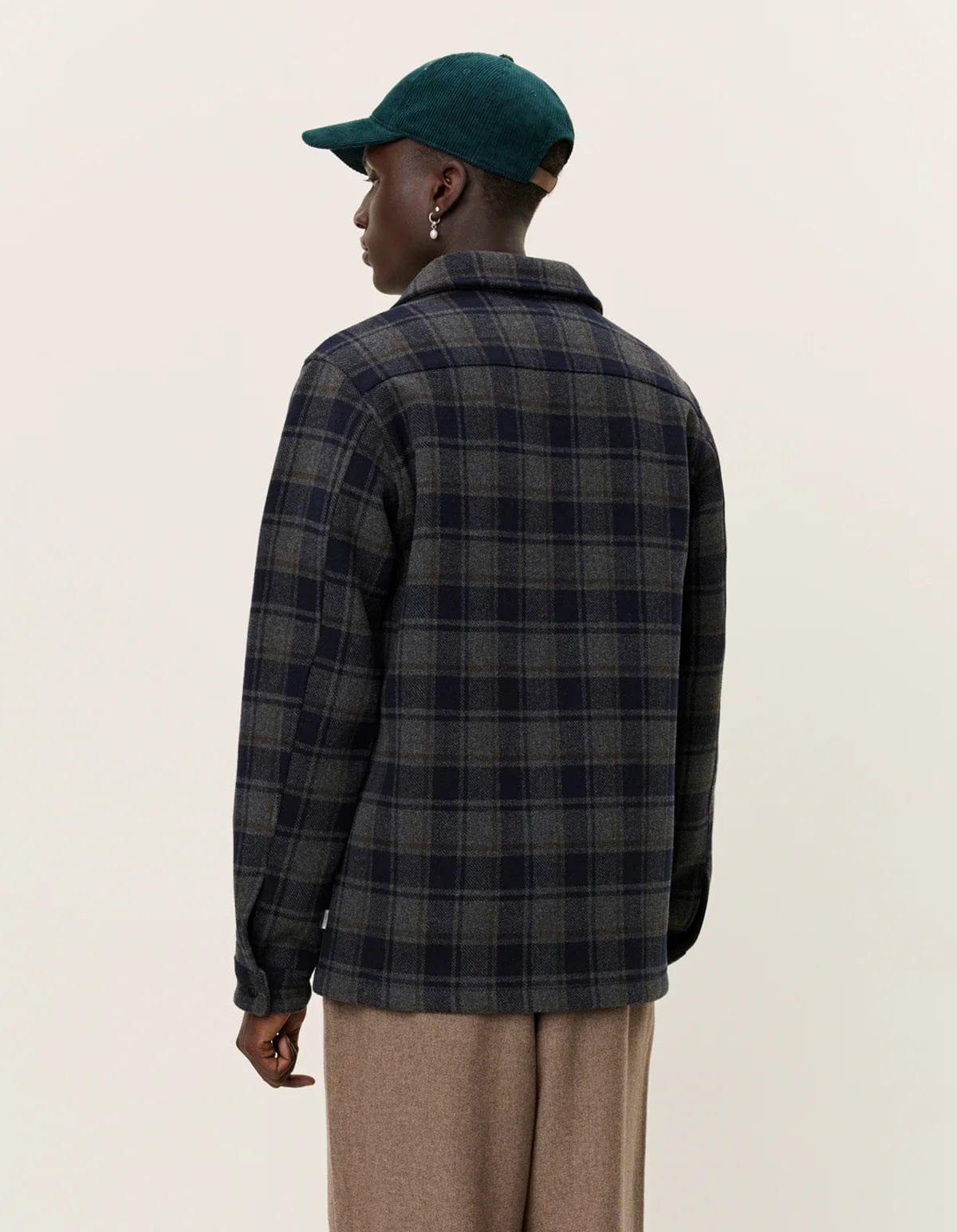 LES DEUX M TOPS Jason Check Wool Overshirt 2.0