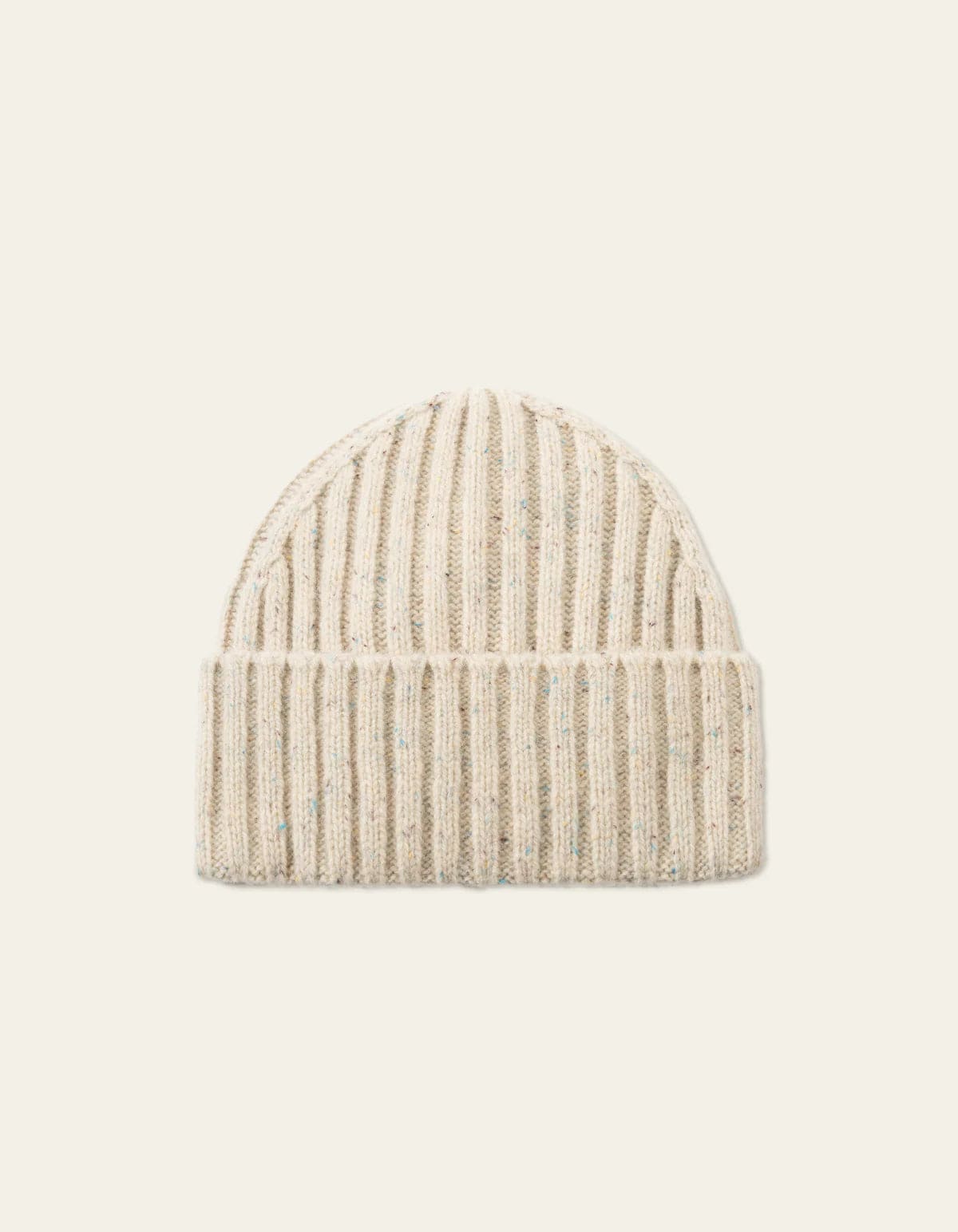 LES DEUX ACCESSORIES Wells Fleck Wool Rib Beanie