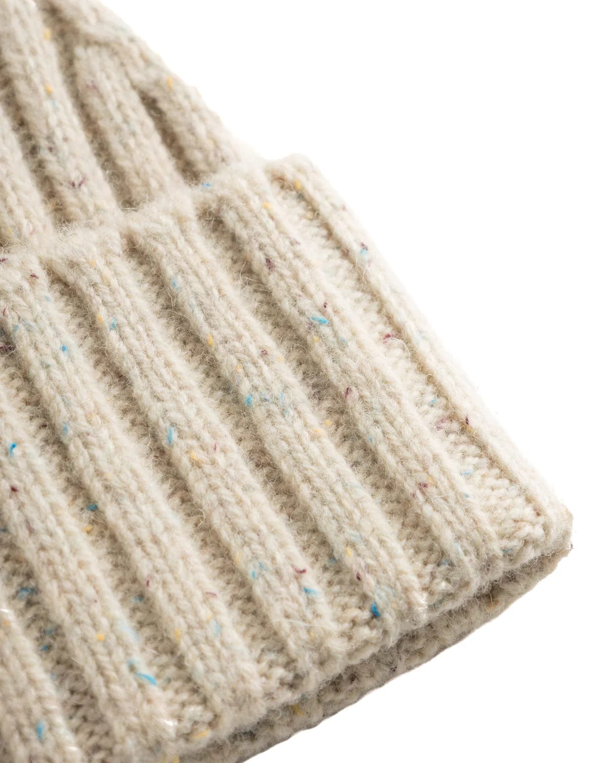 LES DEUX ACCESSORIES Wells Fleck Wool Rib Beanie