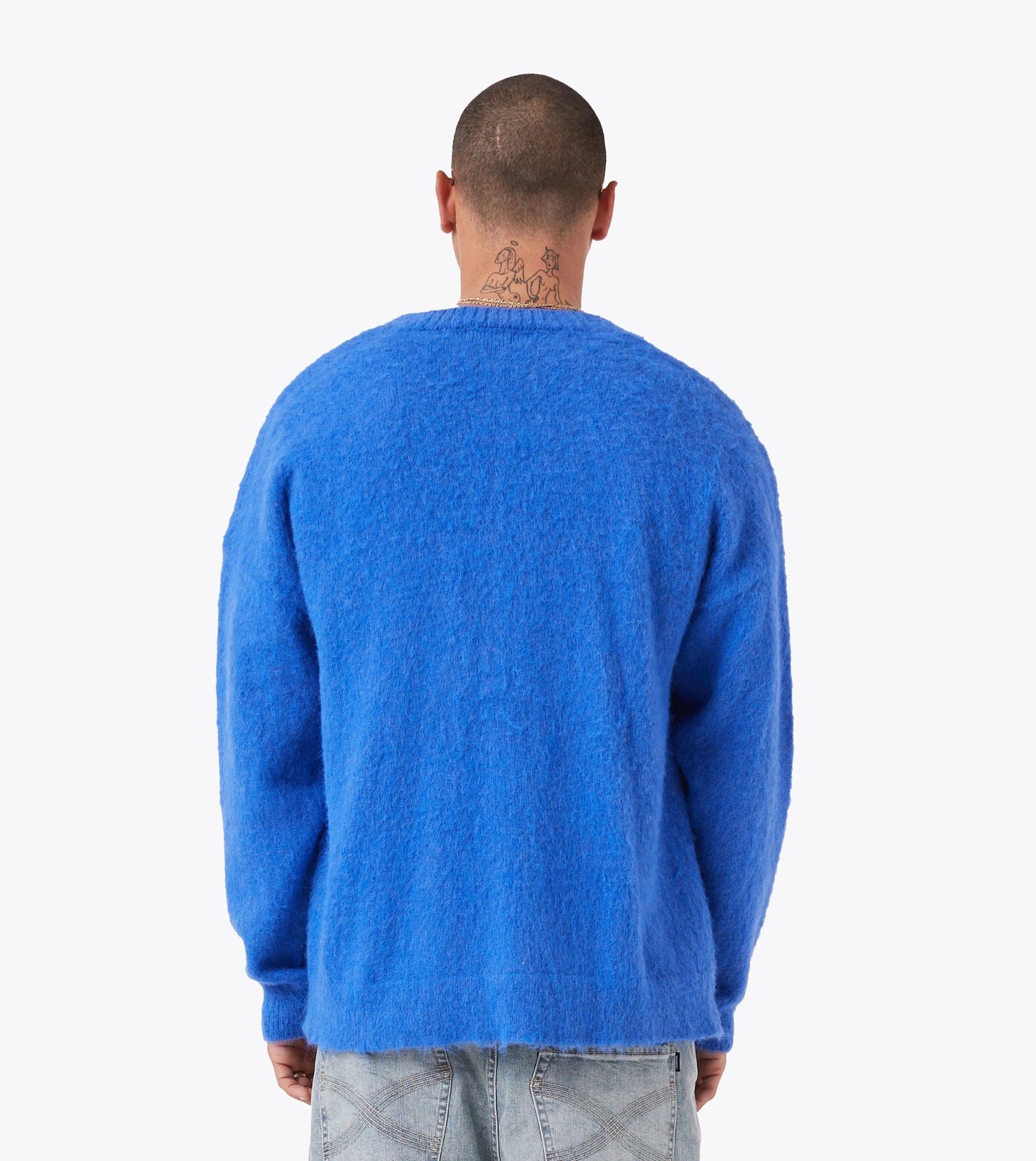 Zanerobe M SWEATERS Fuzzy Lowgo Cardigan