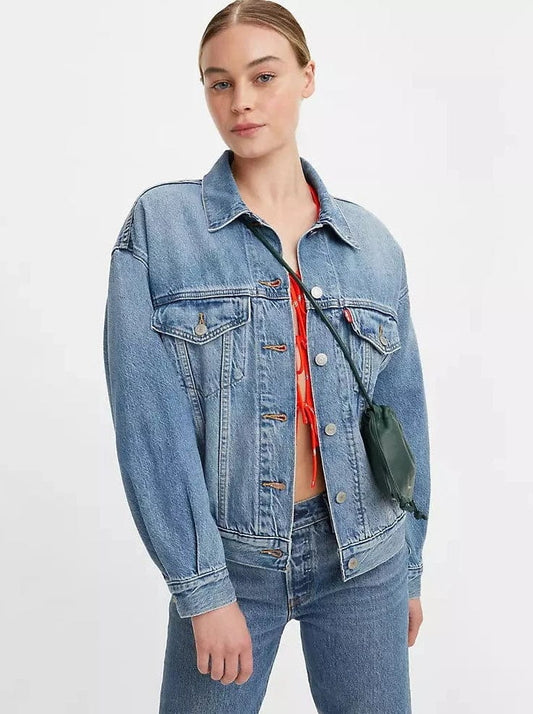 OUTERWEAR - LEVI'S - 90s Trucker Jacket - Mid Blue - Nagel wereld