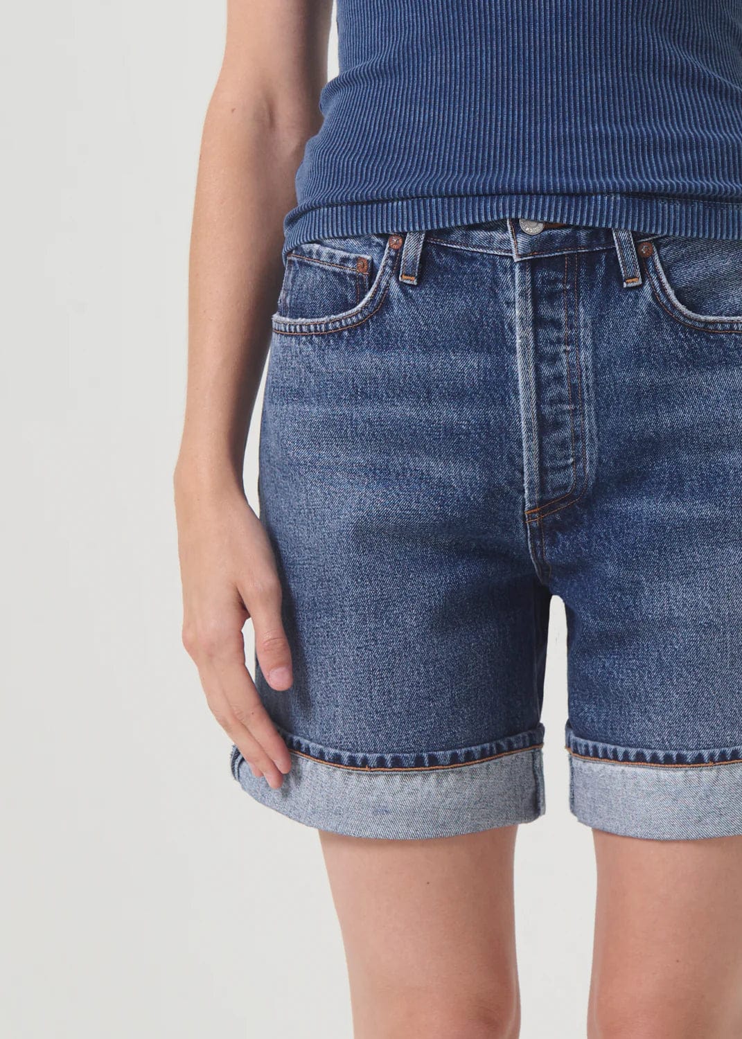 Denim - AGOLDE - Dame Relax Cuff Short - Nagel wereld