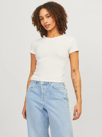 TOPS - JJXX - Rubi Pointelle Short Sleeve - Nagel wereld